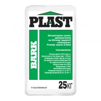 Plast Bark Штукатурка декоративная «Короед» на сером цементе зерно 2,5 мм (25 кг)